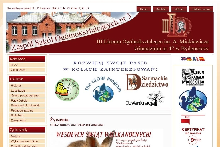 III Liceum Ogólnokształcace im. Adama Mickiewicza w Bydgoszczy III Liceum Ogólnokształcace im. Adama Mickiewicza w Bydgoszczy