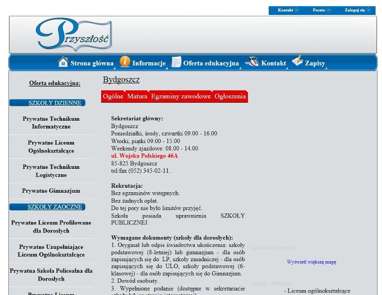 Prywatne Liceum Ogólnokształcące "Przyszłość" w Bydgoszczy Prywatne Liceum Ogólnokształcące "Przyszłość" w Bydgoszczy