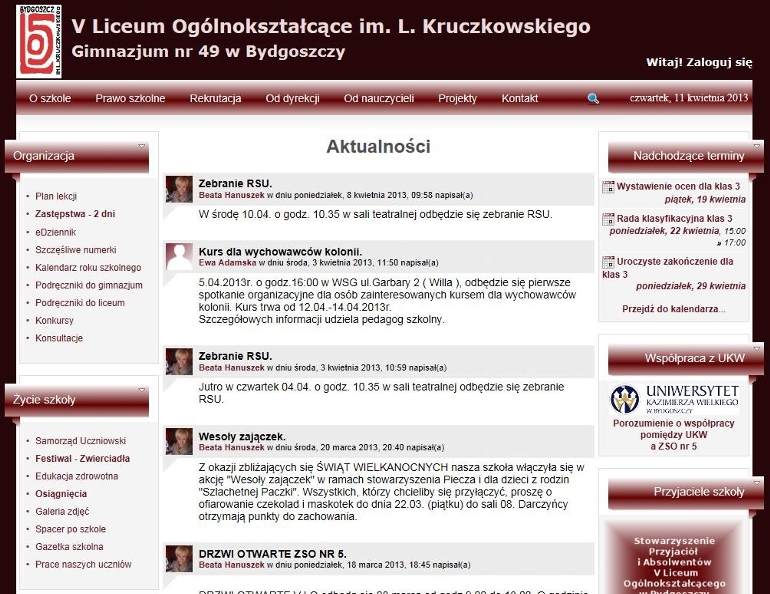V Liceum Ogólnokształcące im. Leona Kruczkowskiego w Bydgoszczy V Liceum Ogólnokształcące im. Leona Kruczkowskiego w Bydgoszczy