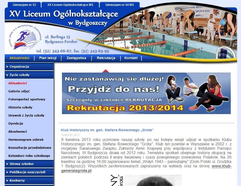XV Liceum Ogólnokształcące XV Liceum Ogólnokształcące