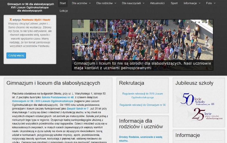 XVII Liceum Ogólnokształcące dla Słabo Słyszących XVII Liceum Ogólnokształcące dla Słabo Słyszących