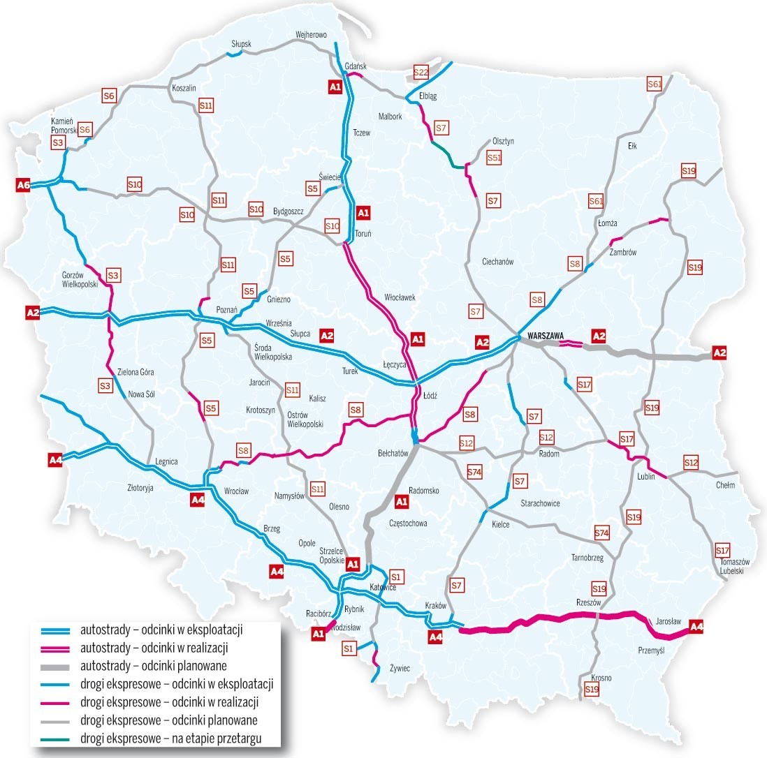 Autostrady w Polsce. Ekspresowo powstaną na nich bramki ...