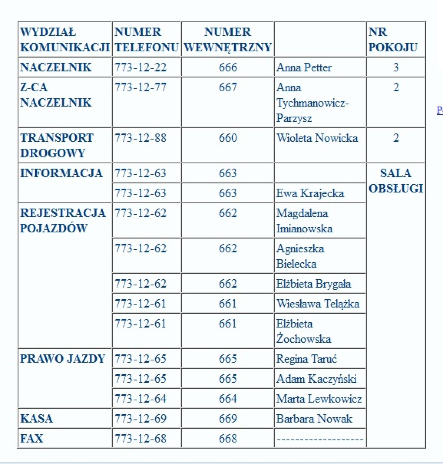 Wydział Komunikacji Pruszcz Gdański [adres, Godziny Otwarcia, TELEFONY ...