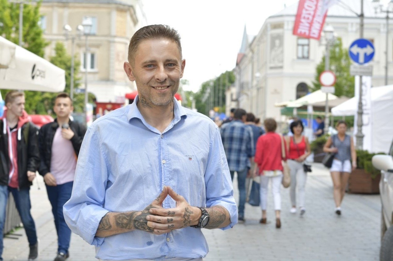 Trwa Budzenie Sienkiewki. Kielecki Plac Literatów zamienił się w Małą Italię (WIDEO)