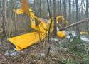 Samolot spadł do lasu w Słonawach koło Obornik. Na miejsce wzywane są służby odnośnie katastrof lotniczych