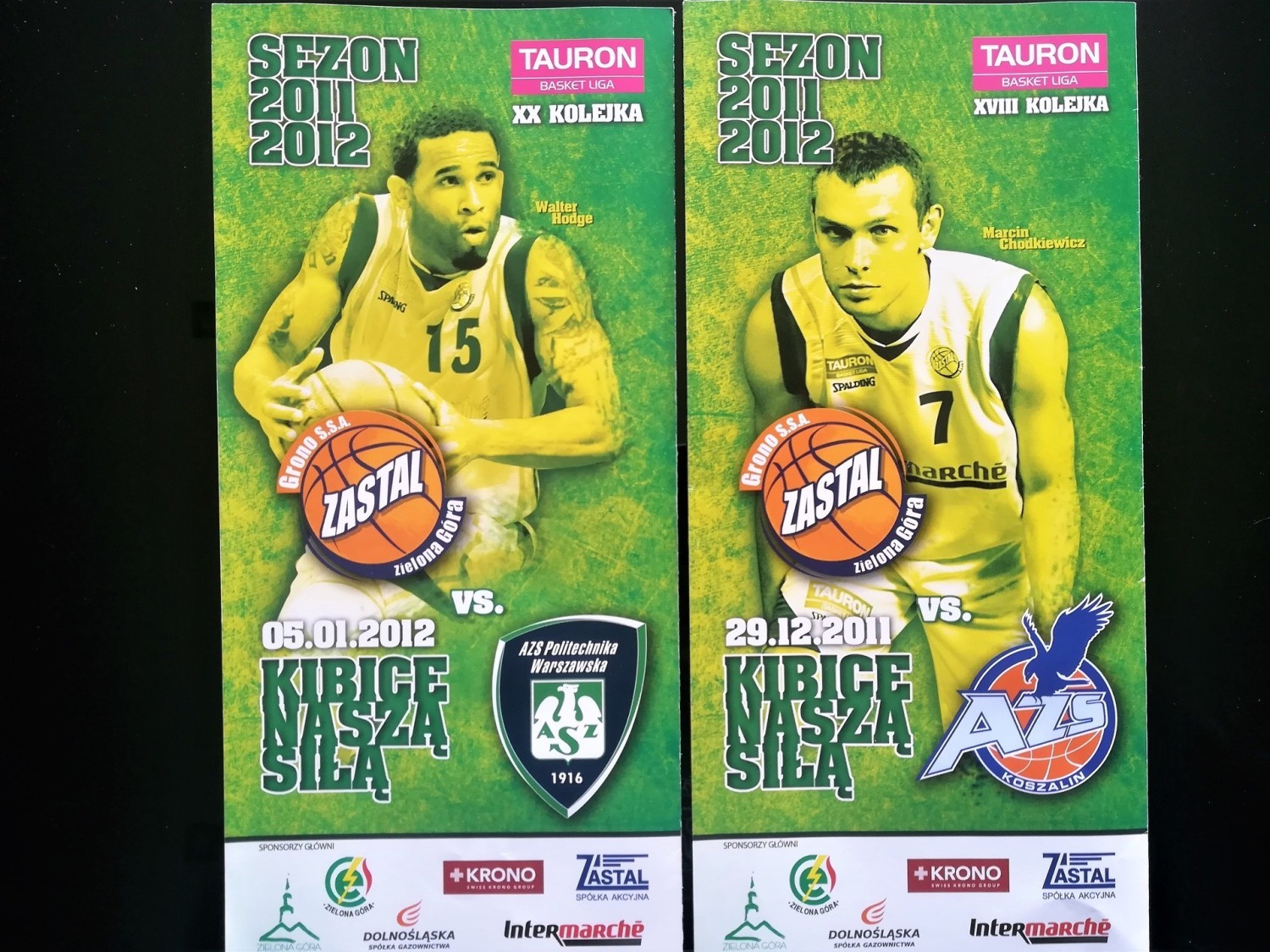 Programy na meczach koszykarzy (2010-13)