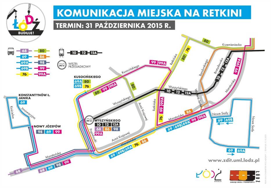 Nowy Rozkład Jazdy Mpk łódź Mapa Oddanie do ruchu Trasy W-Z. Zmiany w organizacji MPK Łódź [MAPA