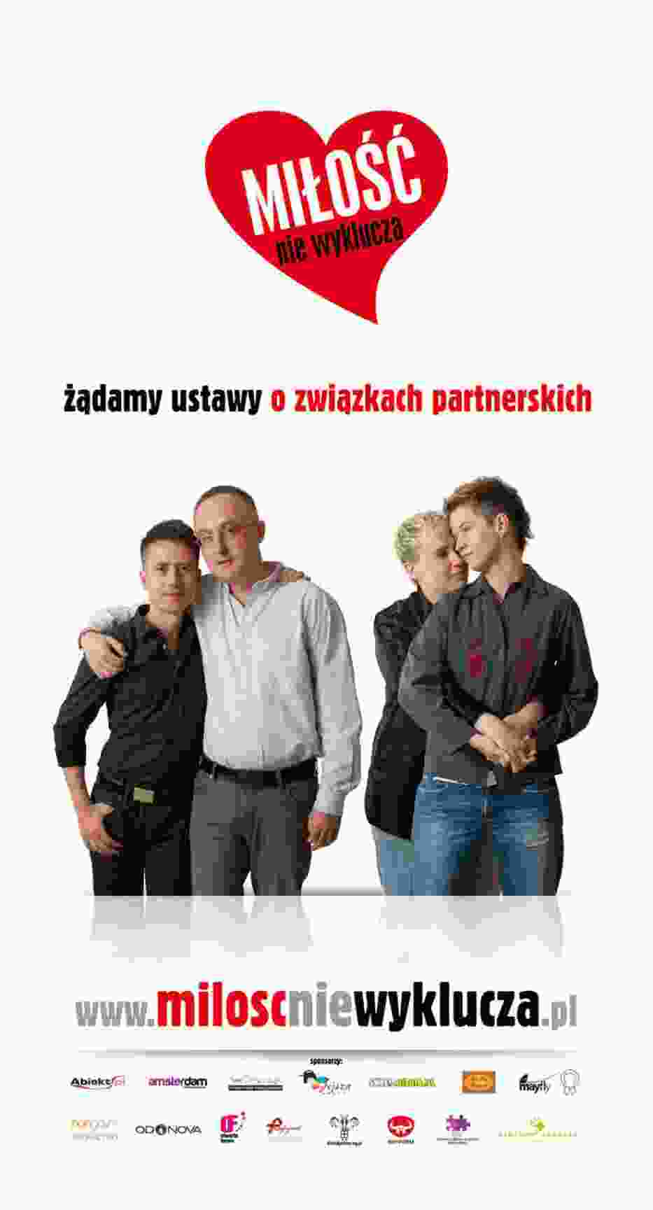 Materiał promocyjny kampanii "Miłość nie wyklucza"