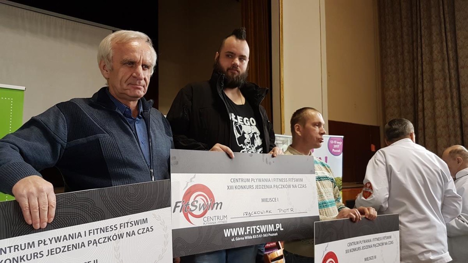 Piotr Frąckowiak zjadł pączki najszybciej