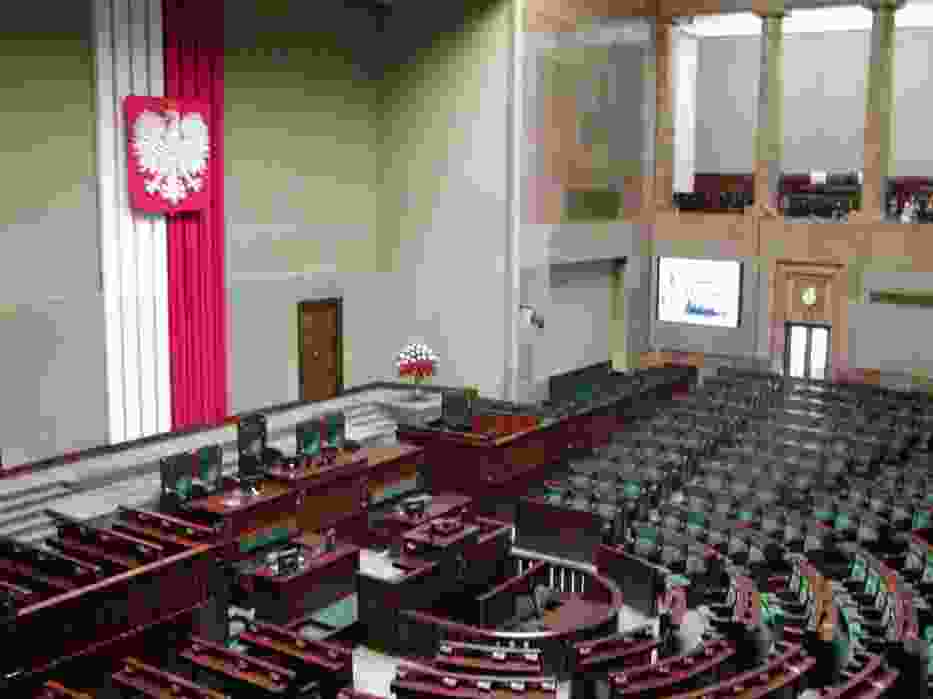 Sala posiedzeń w Sejmie