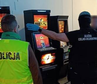 Zakazany hazard. Nielegalne automaty do gier w Tczewie. Akcja policji i służby celnej