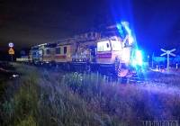 Zderzenie pociągu z samochodem osobowym. Do wypadku doszło w nocy pod Opolem