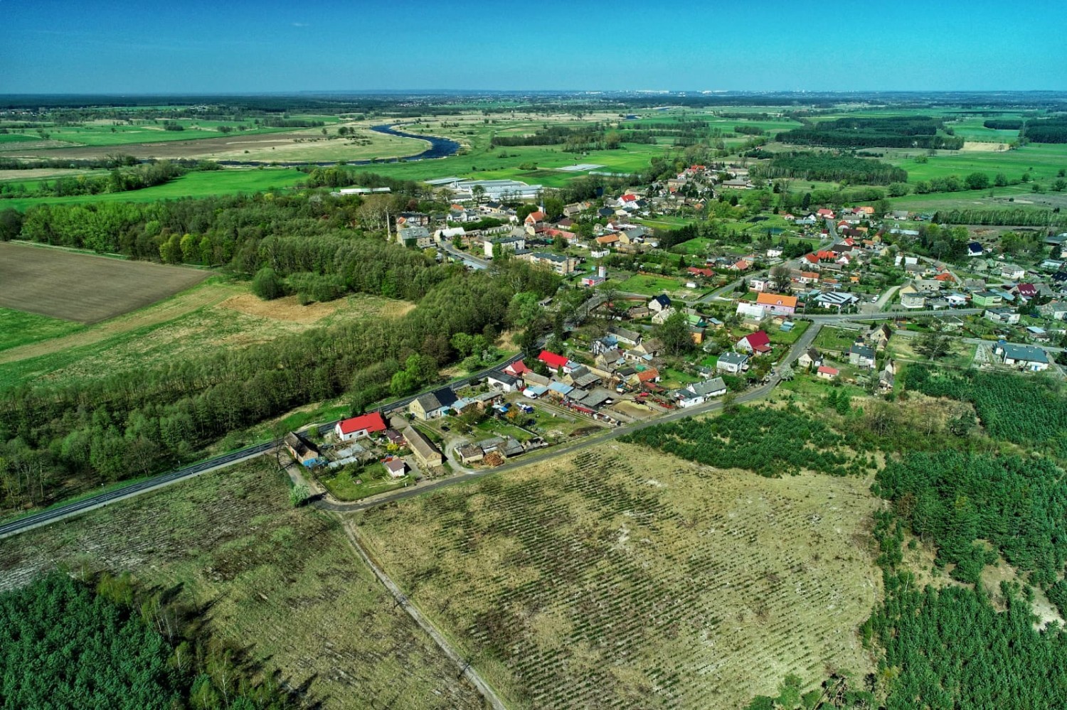 Murzynowo i Trzebiszewo z lotu ptaka