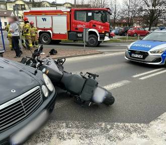 Wypadek w Żorach. Policjant kierował ruchem, ale nie wszyscy piesi reagowali
