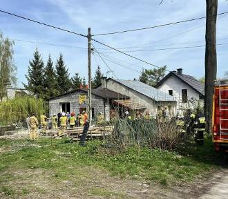 Pożar domu pod Krakowem. Jedna osoba poszkodowana