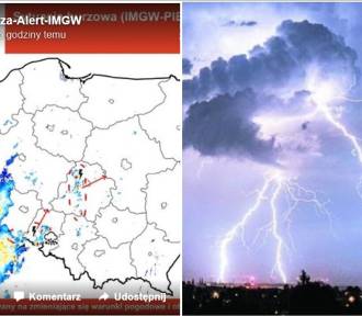 Uwaga, dziś na Dolnym Śląsku silne burze z gradem, obfite opady deszczu