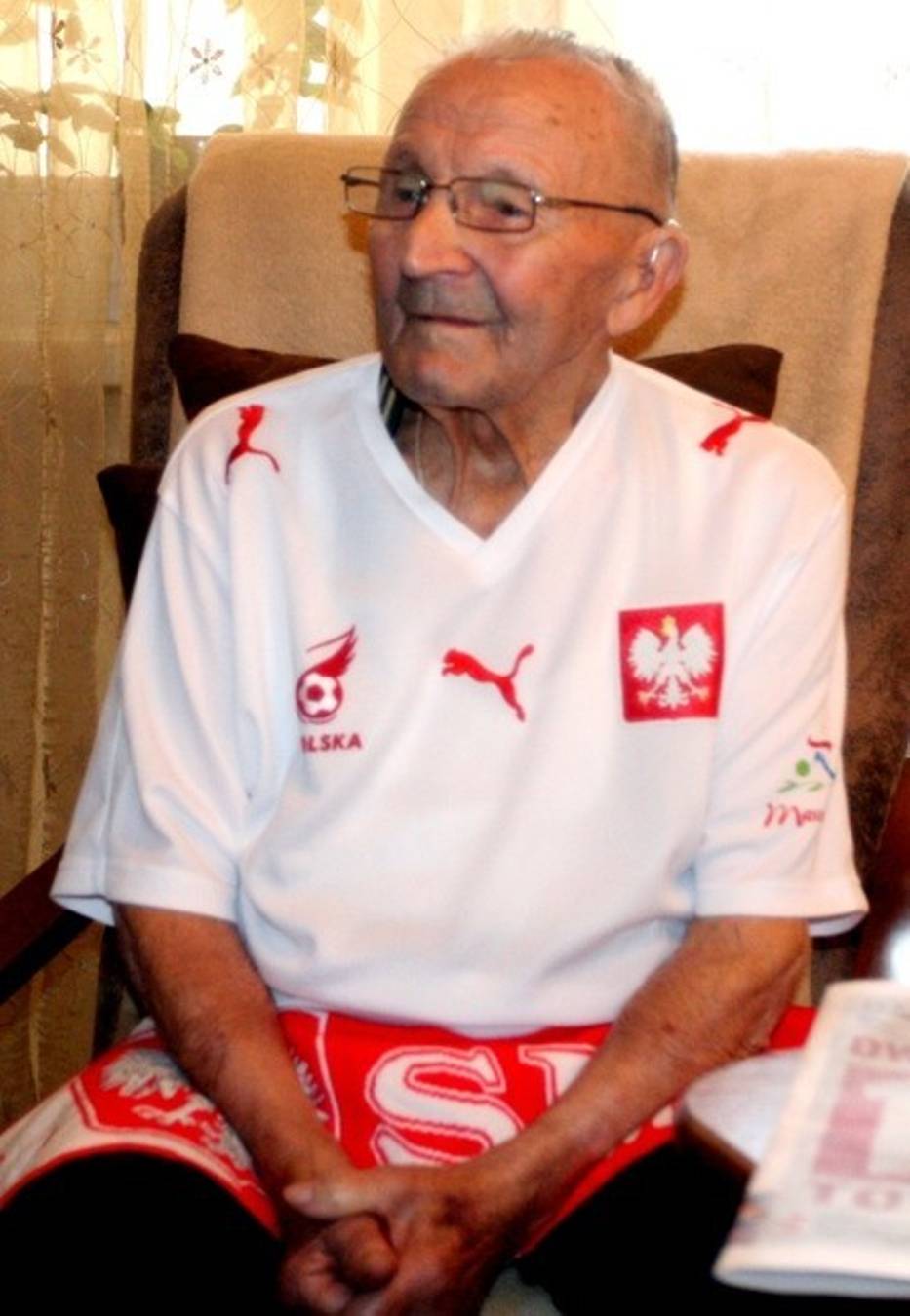 Jan Płachta był także zagorzałym kibicem reprezentacji Polski