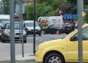Wypadek na ulicy Słowackiego w Radomiu, zderzyły się motocykl i osobówka