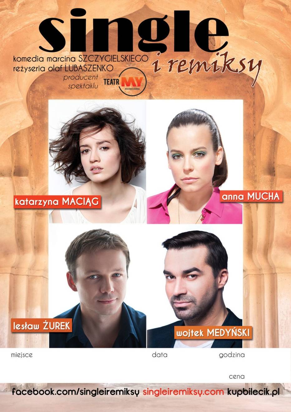 Plakat przedstawienia 'Single i Remiksy"