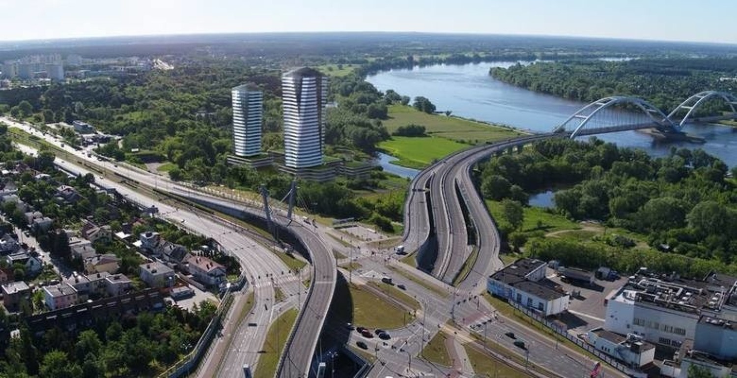 Wstępna koncepcja wieżowców na Winnicy powstała w pracowni architektonicznej Asymetria