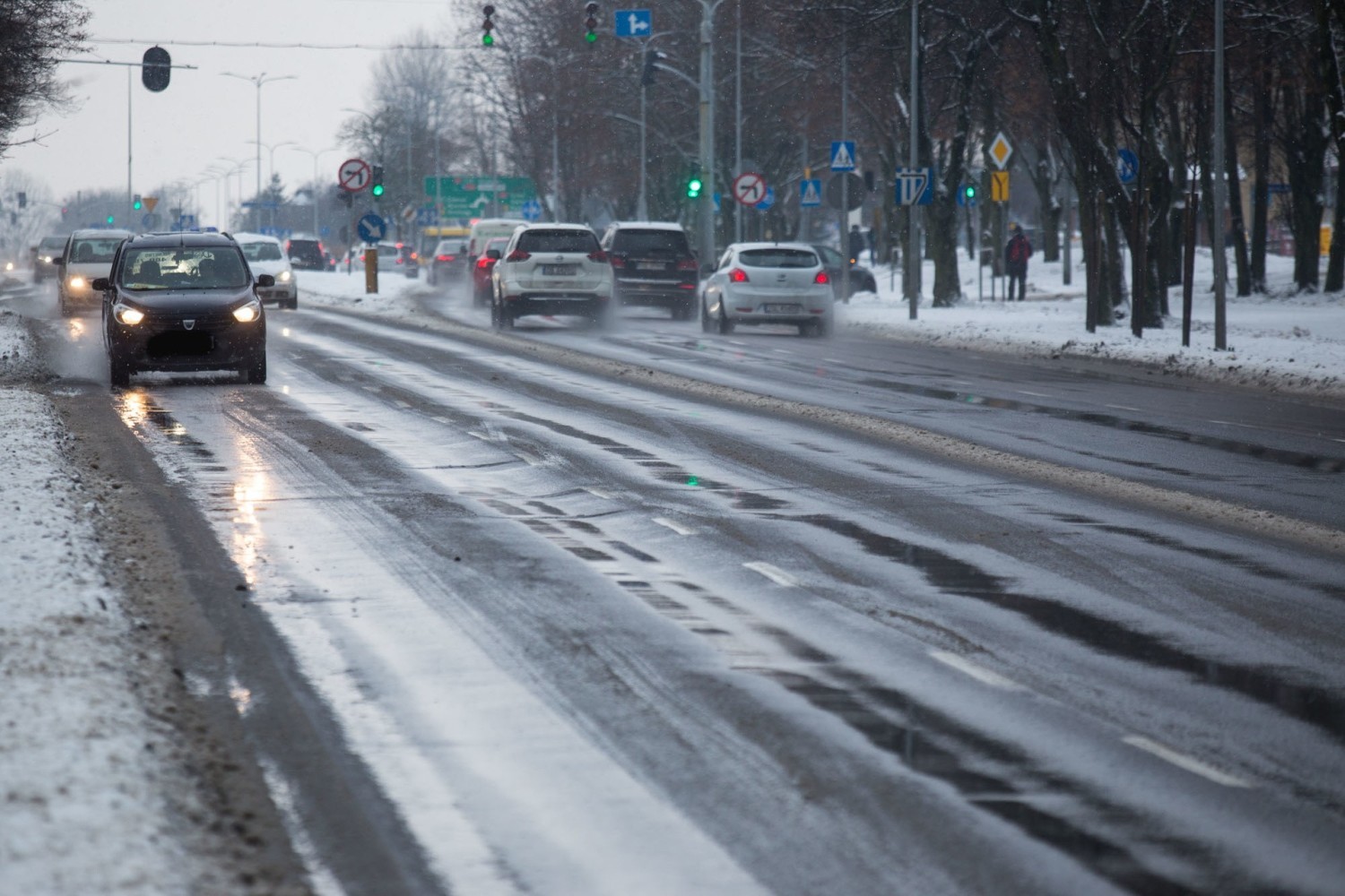 Tak wyglądają ulice w Słupsku, a będzie jeszcze więcej śniegu