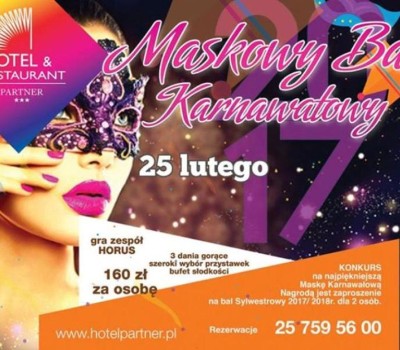 Maskowy Bal Karnawałowy Restauracja Planeta Mińsk Mazowiecki