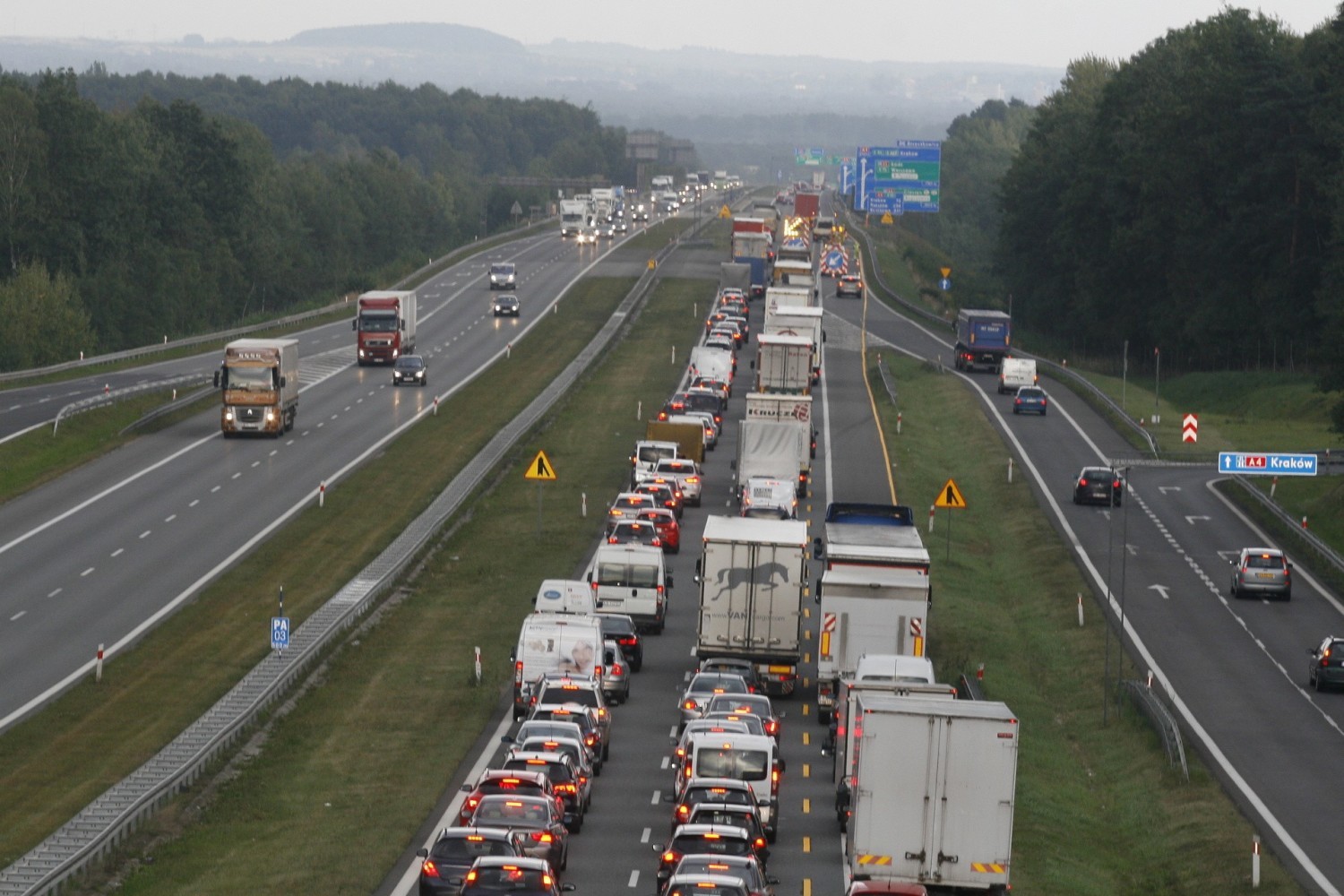 Na A4 między Mysłowicami a Krakowem jest miejsce na trzeci pas
