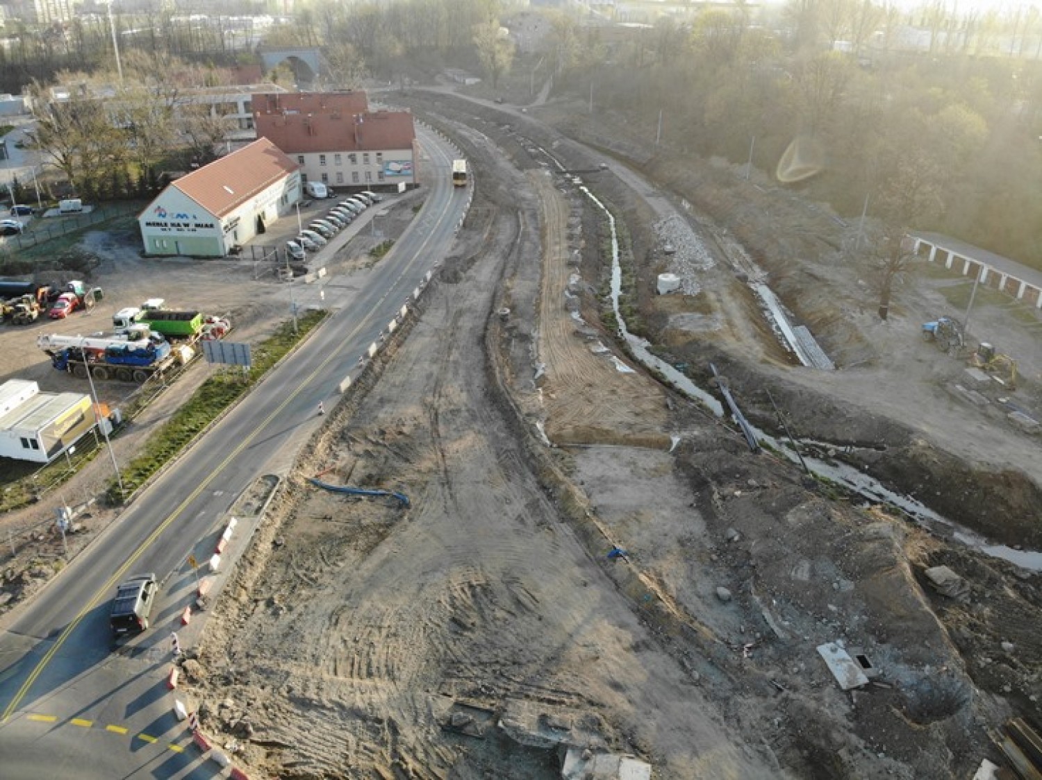 Obwodnica Wałbrzycha z lotu ptaka