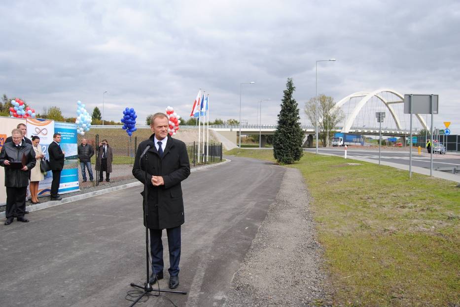 Na otwarcie obwodnicy z wiaduktem w Chrzanowie w październiku ubiegłego roku przyjechał premier Donald Tusk
