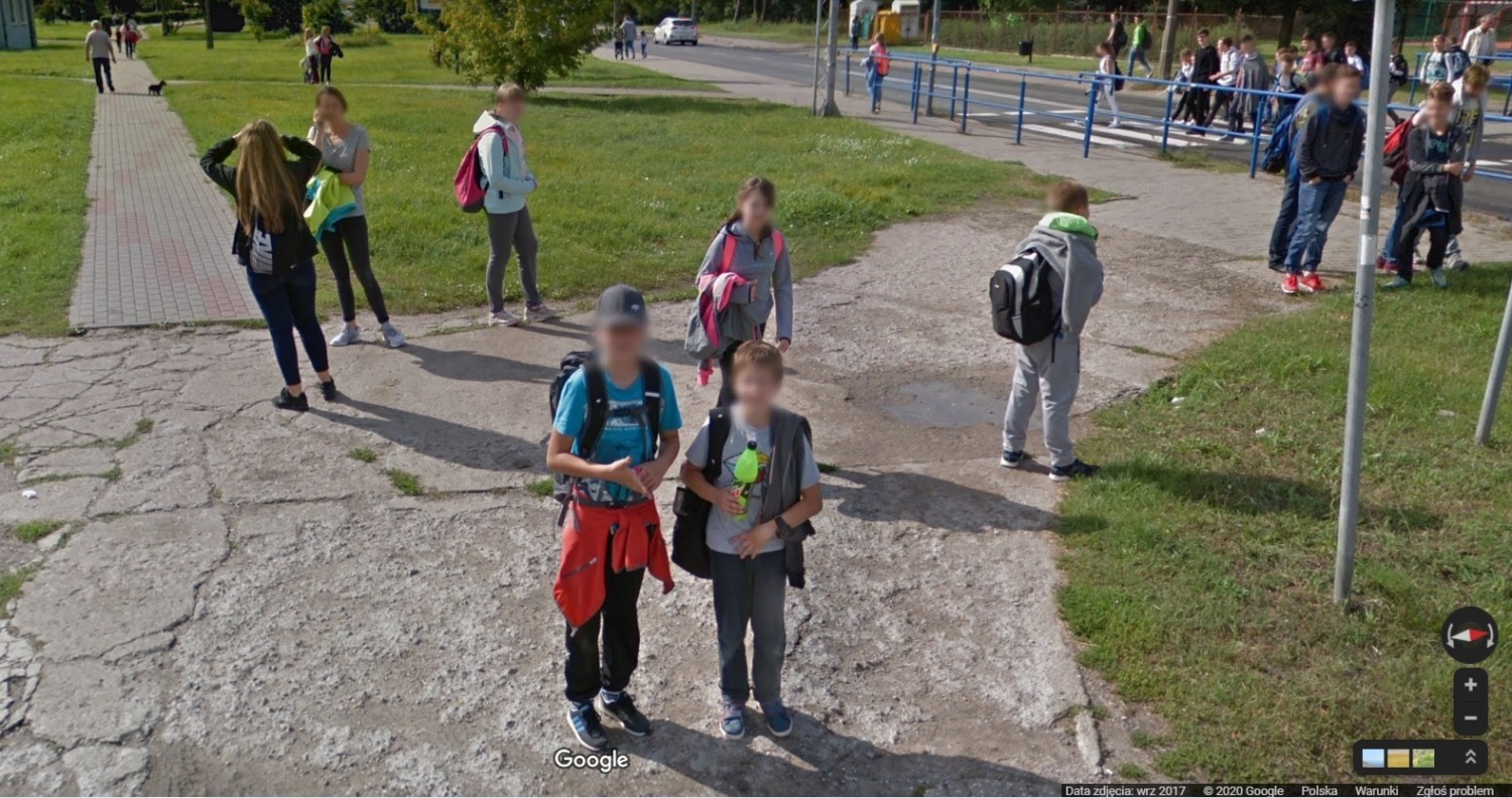 W Grudziądzu na zdjęciach Google Street View znalazło się wiele osób
