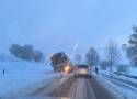 Warunki na drogach powiatu malborskiego są trudne. Trzeba uważać m.in. na "krajówce" w gminie Stare Pole