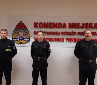 Strażacy z Piotrkowa uratowali życie pracownikowi centrum handlowego w Warszawie