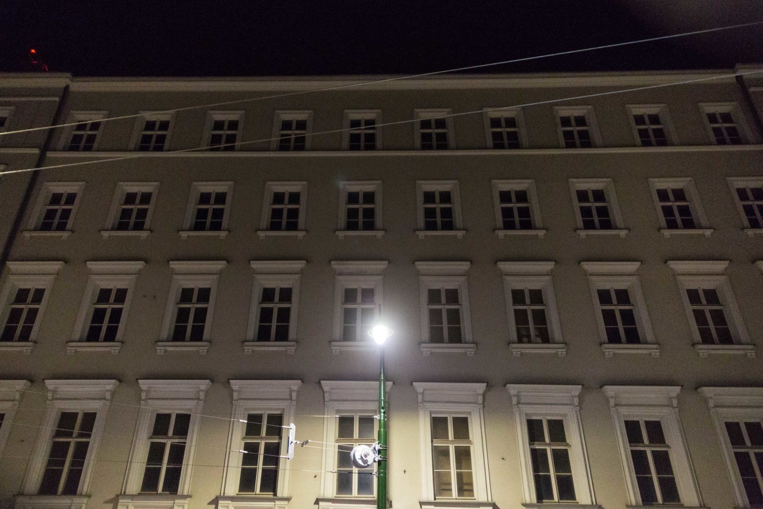 Kraków podczas kwarantanny wieczorem