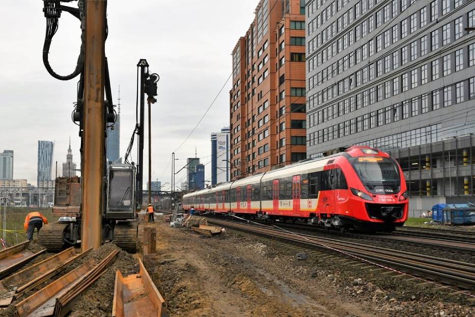 Stacja Warszawa Zachodnia podczas przebudowy