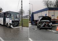 Wypadek pod Tarnowem busa przewożącego dzieci