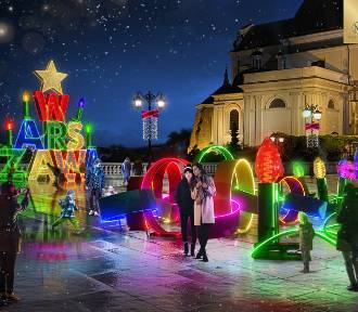 W Warszawie trwa montaż iluminacji świątecznej w stylu retro i PRL-u
