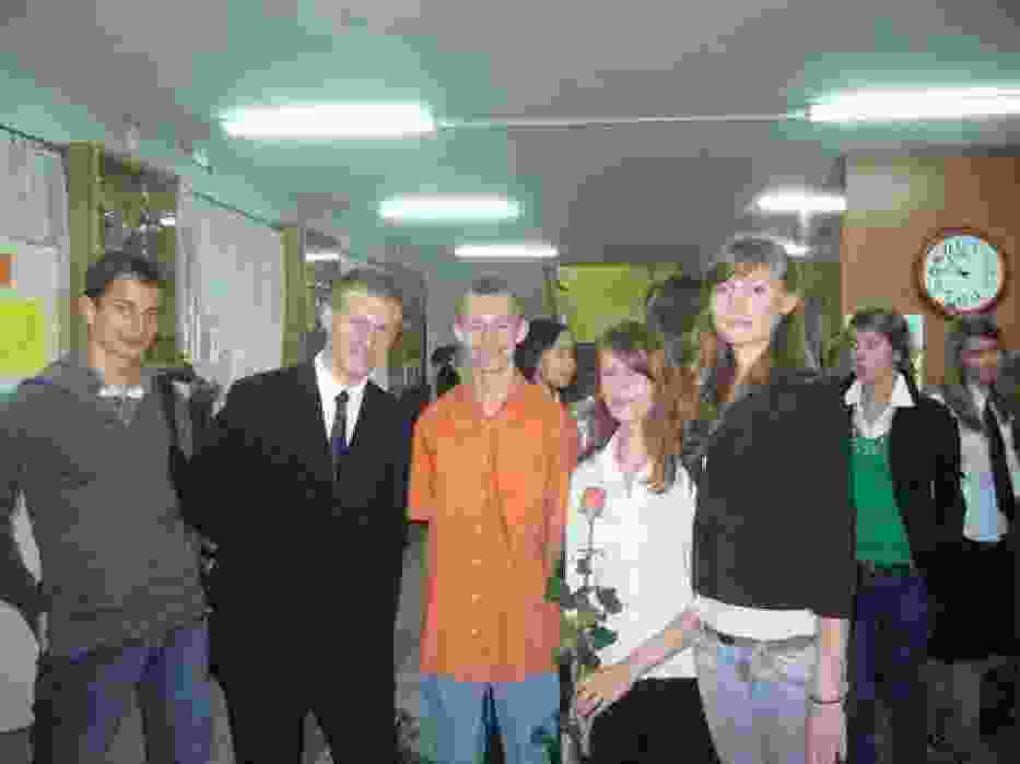 Z uczniami klasy 3B