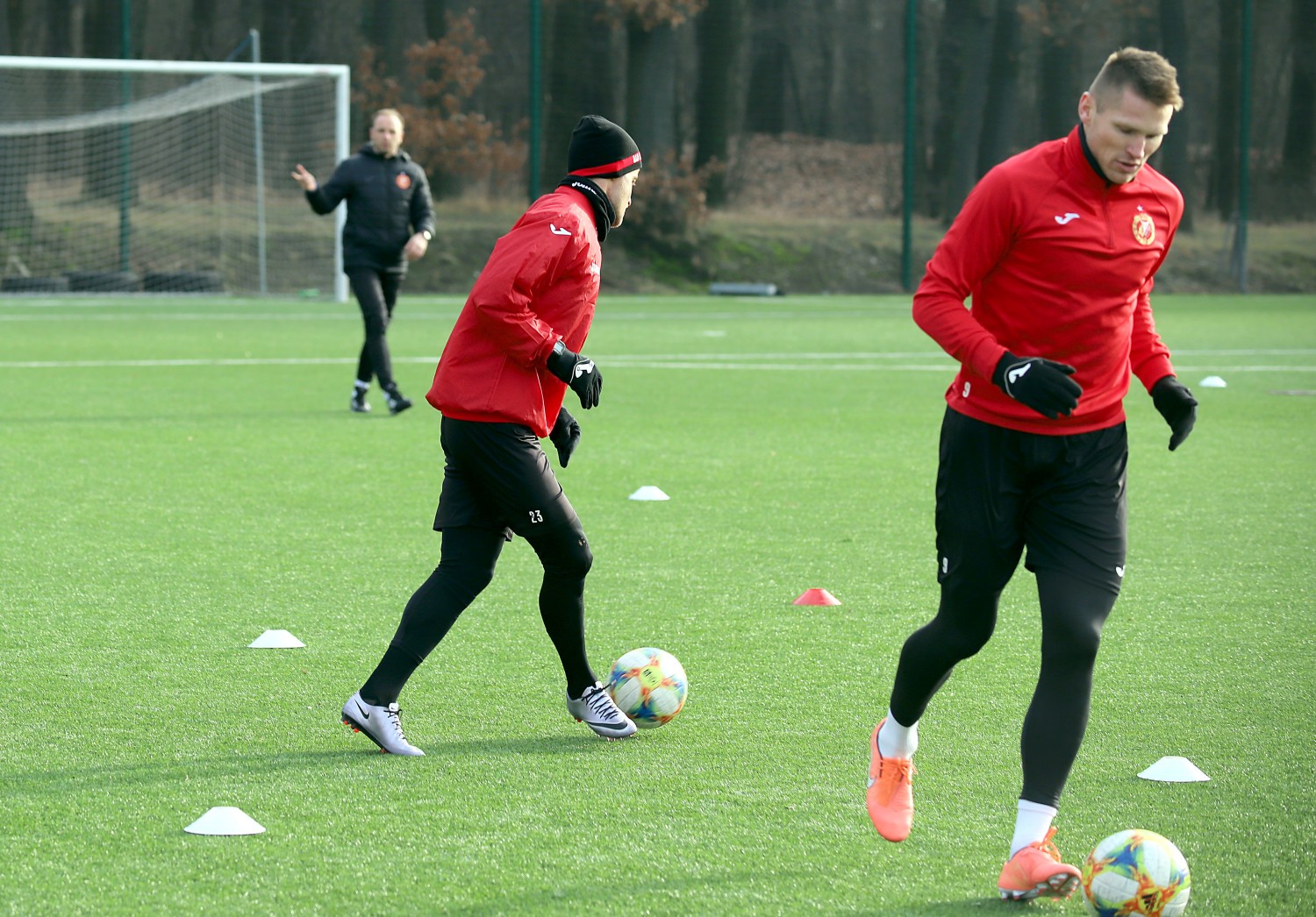Widzew już trenuje na boisku