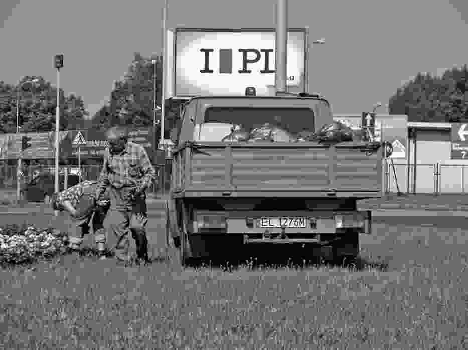 Pracownicy ŁZUK sprzątają m