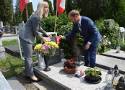 Grób Józefa Buławy w Cieszynie oznaczony znakiem pamięci „Tobie Polsko”