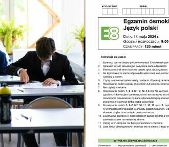 Egzamin ósmoklasisty z języka polskiego 2024. Mamy arkusz CKE i odpowiedzi