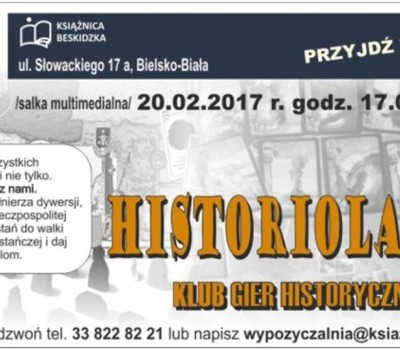 Historiologia Klub Gier Historycznch Książnica Beskidzka - 