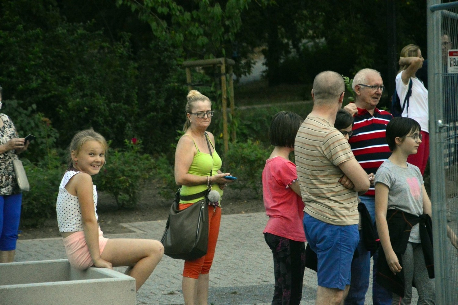 Próba generalna fontanny w Parku Słowiańskim
