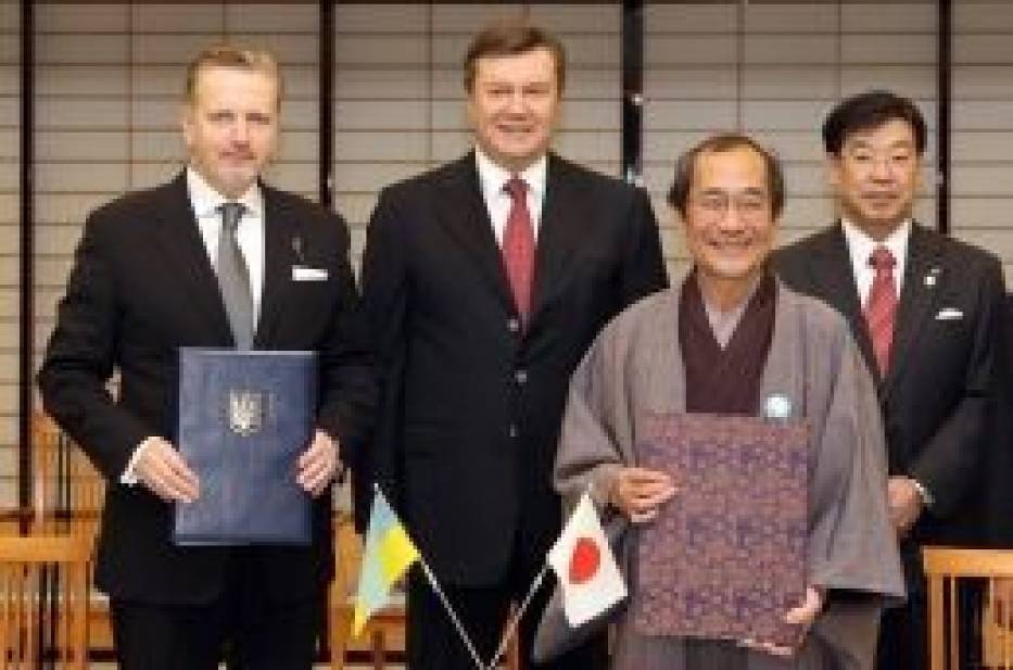 Podpisanie umowy partnerskiej Kijów - Kioto