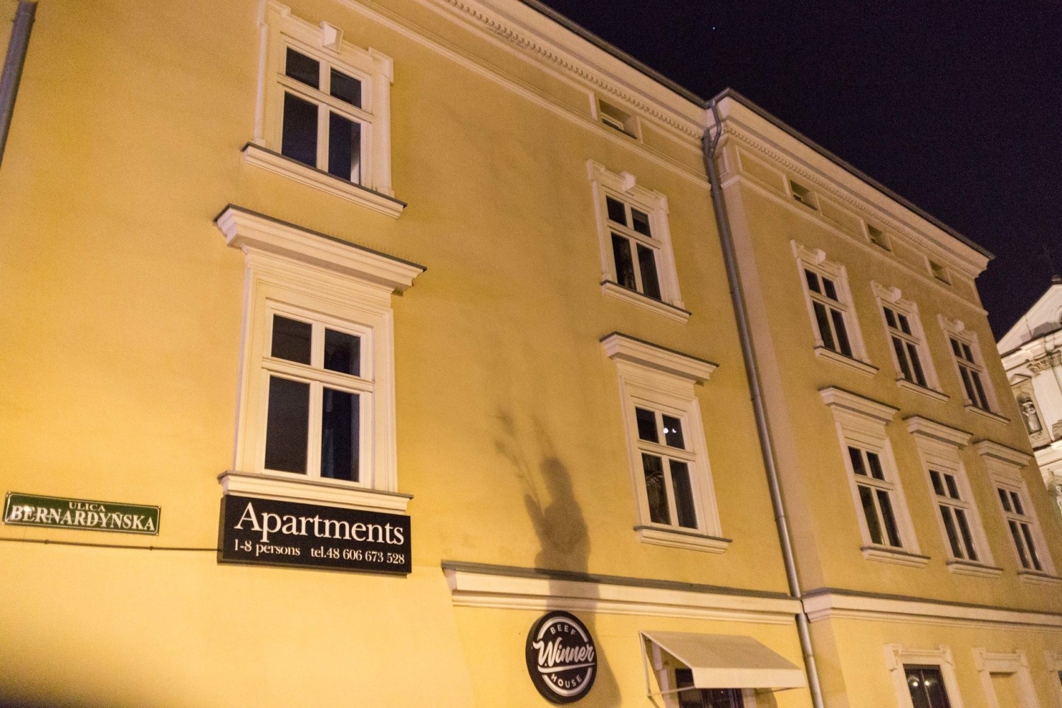 Kraków podczas kwarantanny wieczorem