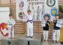 Besuto Cup Witkowo 2024. Młodzi zawodnicy Pleszewskiego Klubu Karate trzykrotnie stanęli na podium