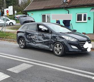 Zderzenie dwóch aut w Kiszkowie