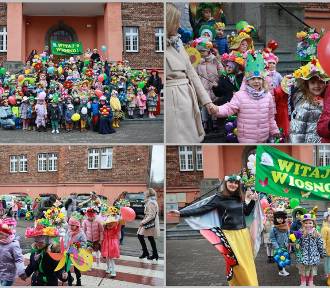 Pierwszy dzień wiosny 2023 we Włocławku - przemarsz przedszkolaków [zdjęcia]