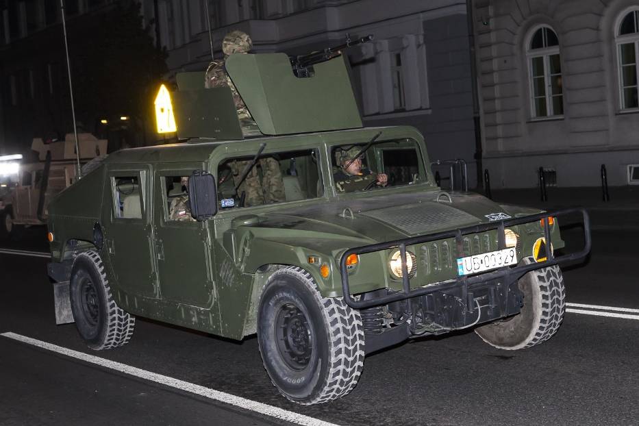 Próba generalna przed defiladą wojskową w Warszawie