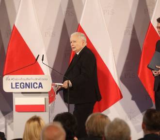 Prezes PiS Jarosław Kaczyński z wizytą w Legnicy, zobaczcie zdjęcia